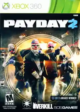 Payday 2 (USA) box cover front